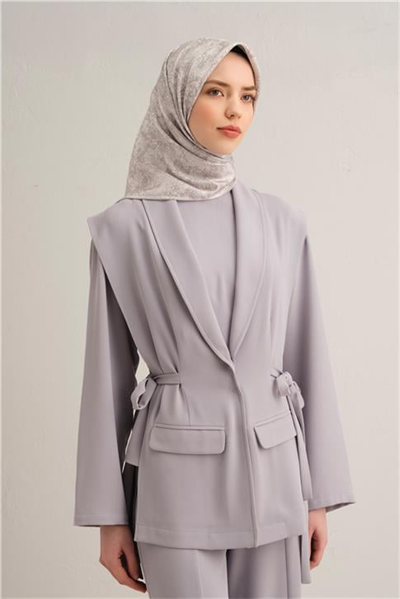 Armine Soyut Desenli Saf İpek Sura Eşarp 9311D 84