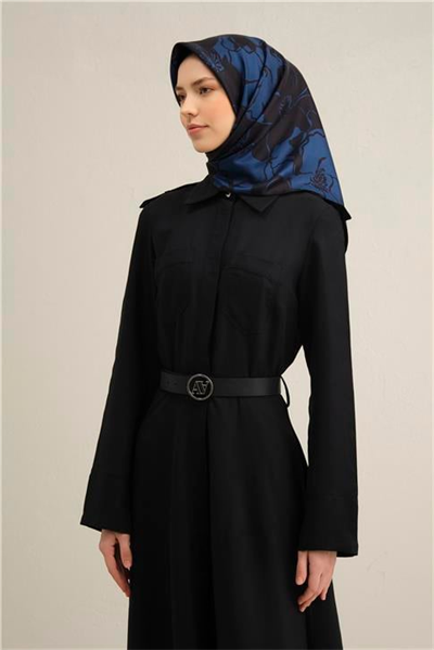 Armine Soyut Desenli Saf İpek Sura Eşarp 9344 41