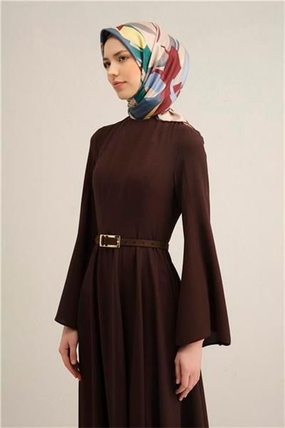 Armine Soyut Desenli Saf İpek Sura Eşarp 9328D 50