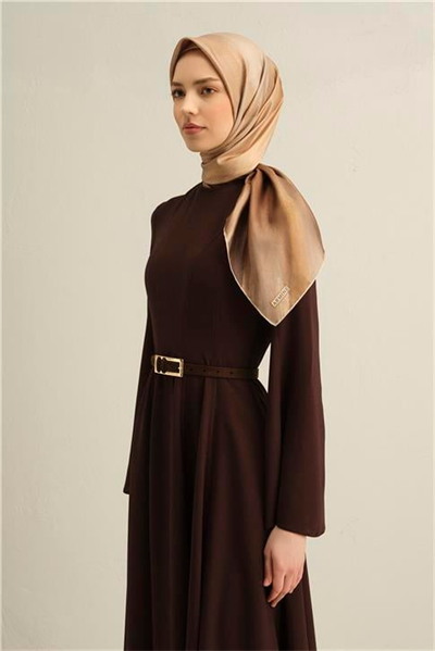 Armine Soyut Desenli Saf İpek Sura Eşarp 9308D 08
