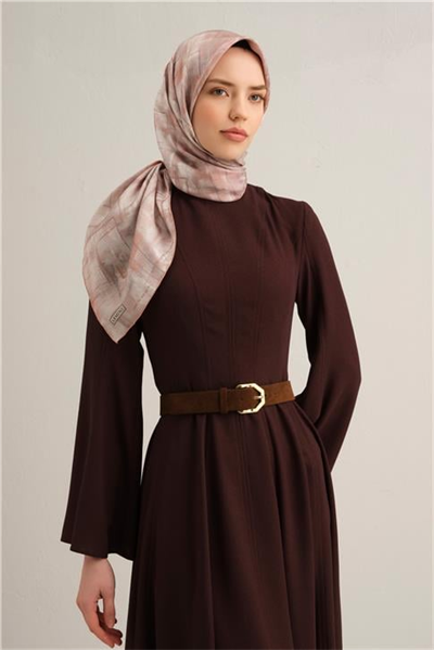 Armine Soyut Desenli Saf İpek Sura Eşarp 9339D 82