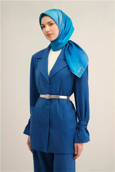 Armine Soyut Desenli Saf İpek Sura Eşarp 9308D 35