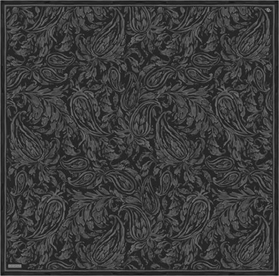 Armine Soyut Desenli Saf İpek Twill Eşarp 9431D 02