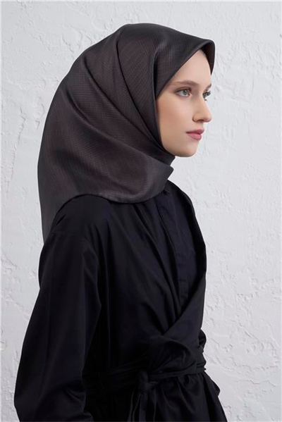 Armine Soyut Desenli Saf İpek Twill Eşarp 9415D 55