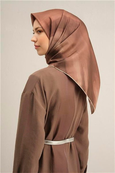 Armine Soyut Desenli Saf İpek Twill Eşarp 9308D 36