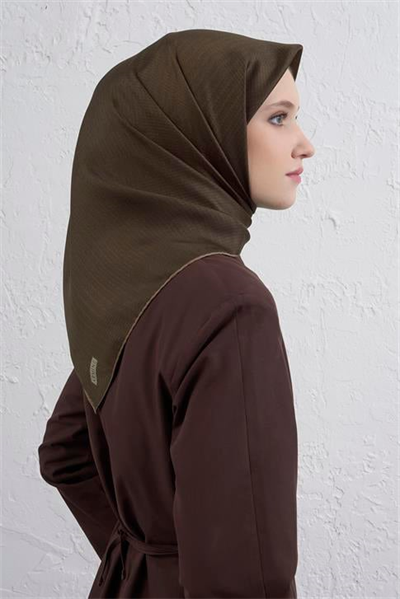 Armine Soyut Desenli Saf İpek Twill Eşarp 9415D 32