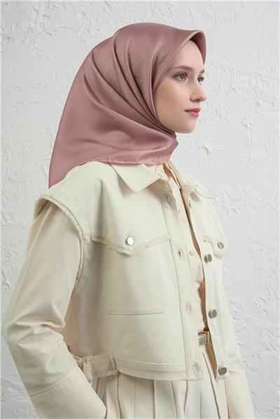 Armine Soyut Desenli Saf İpek Twill Eşarp 9415D 38