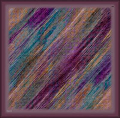 Armine Soyut Desenli Saf İpek Twill Eşarp 9420D 80