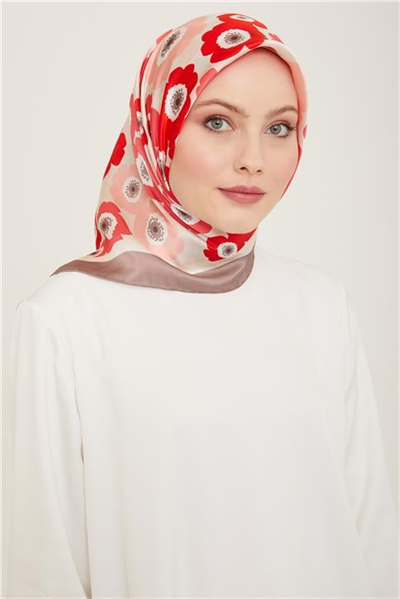 Armine Soyut Desenli Sura İpek Eşarp 24Ya9107 6 03