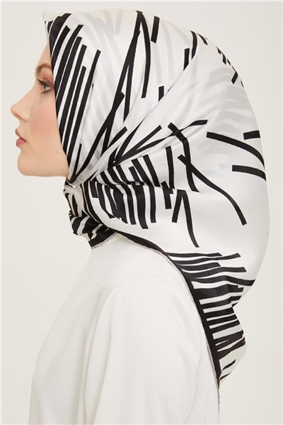 Armine Soyut Desenli Sura İpek Eşarp 24Ya9158 51