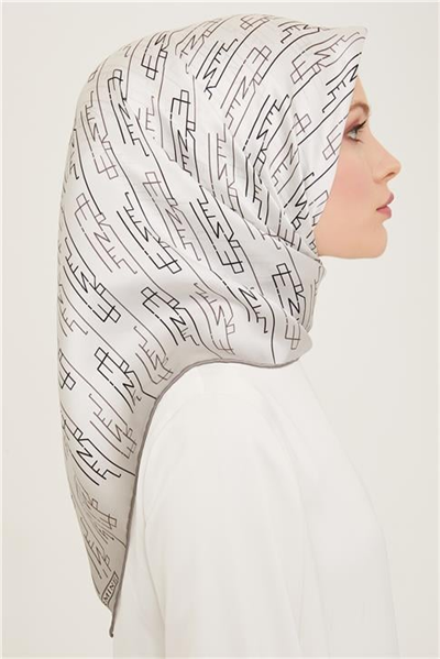 Armine Soyut Desenli Sura İpek Eşarp 24Ya9143 83 01