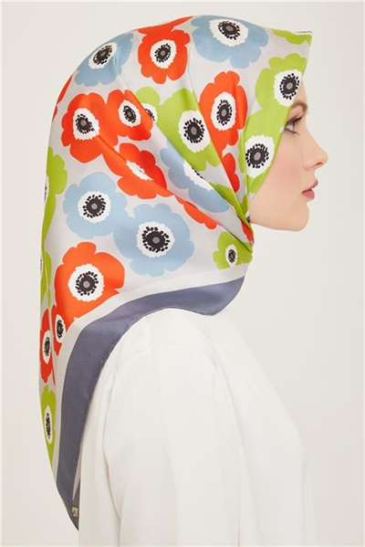Armine Soyut Desenli Sura İpek Eşarp 24Ya9107 6 54