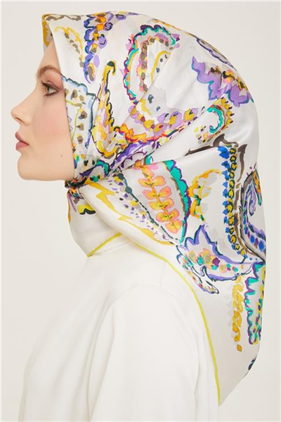 Armine Soyut Desenli Sura İpek Eşarp 24Ya9131 83 83
