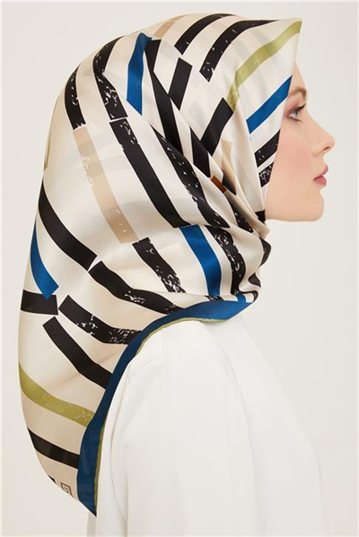 Armine Soyut Desenli Sura İpek Eşarp 24Ya9102 52 85