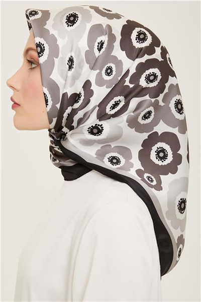 Armine Soyut Desenli Sura İpek Eşarp 24Ya9107 6 05
