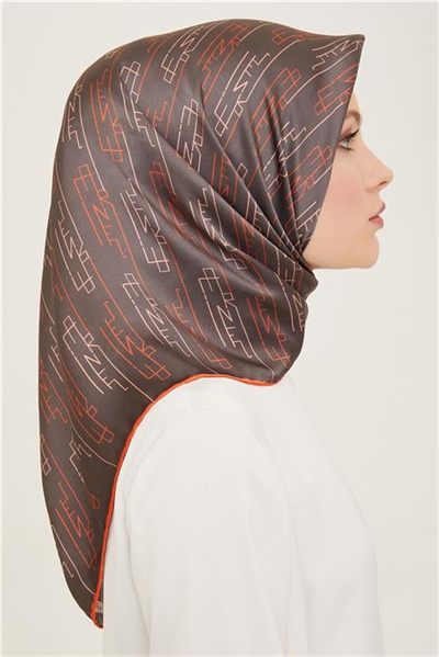 Armine Soyut Desenli Sura İpek Eşarp 24Ya9143 83 50