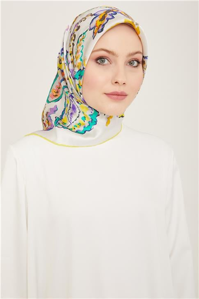 Armine Soyut Desenli Sura İpek Eşarp 24Ya9131 83 83