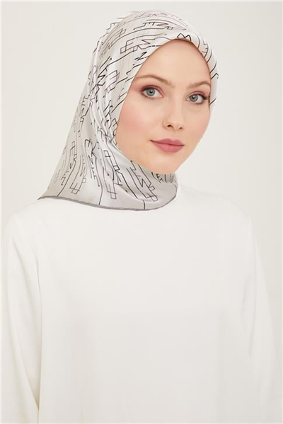 Armine Soyut Desenli Sura İpek Eşarp 24Ya9143 83 01