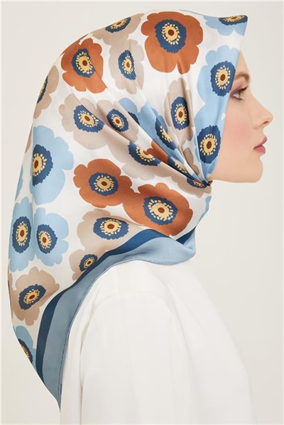 Armine Soyut Desenli Sura İpek Eşarp 24Ya9107 6 37