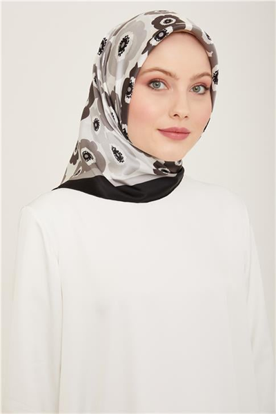 Armine Soyut Desenli Sura İpek Eşarp 24Ya9107 6 05