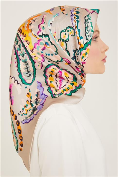 Armine Soyut Desenli Sura İpek Eşarp 24Ya9131 83 33