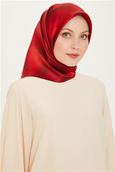 Armine Soyut Desenli Sura Saf İpek Eşarp 9221D 87