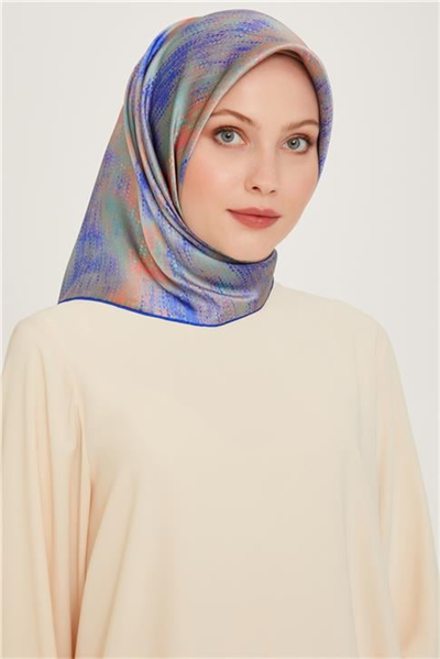 Armine Soyut Desenli Sura Saf İpek Eşarp 9221D 85