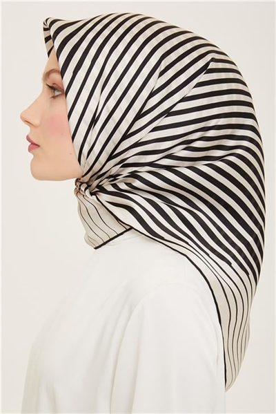 Armine Soyut Desenli Twill İpek Eşarp 24Ya9158 02