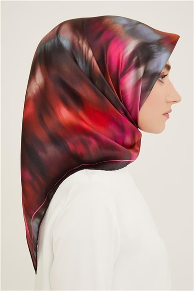 Armine Soyut Desenli Twill İpek Eşarp 24Ya9136 36 59