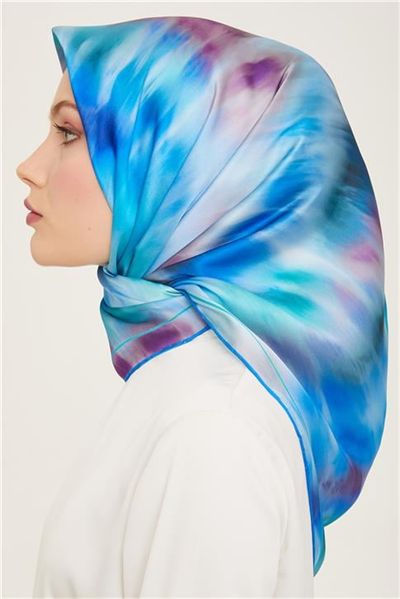 Armine Soyut Desenli Twill İpek Eşarp 24Ya9136 36 03