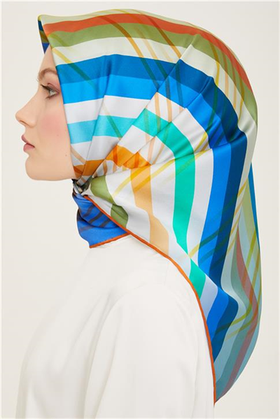 Armine Soyut Desenli Twill İpek Eşarp 24Ya9107 50 31