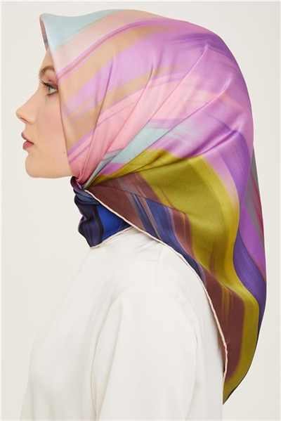 Armine Soyut Desenli Twill İpek Eşarp 24Ya9131 52 31
