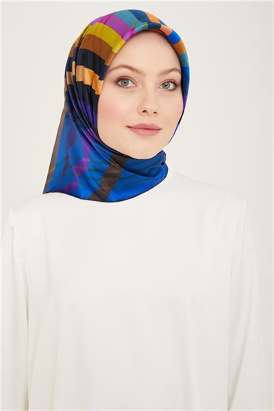 Armine Soyut Desenli Twill İpek Eşarp 24Ya9107 50 82