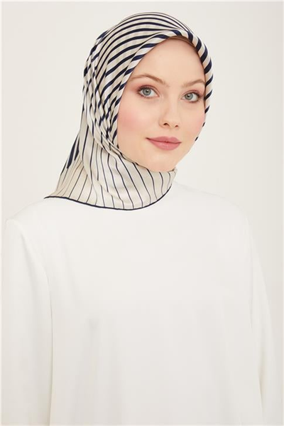 Armine Soyut Desenli Twill İpek Eşarp 24Ya9158 01