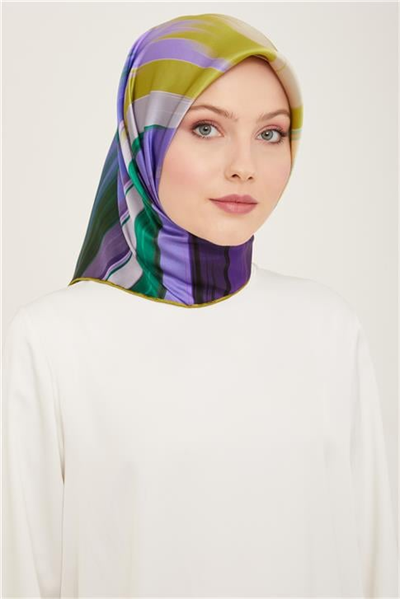 Armine Soyut Desenli Twill İpek Eşarp 24Ya9131 52 05