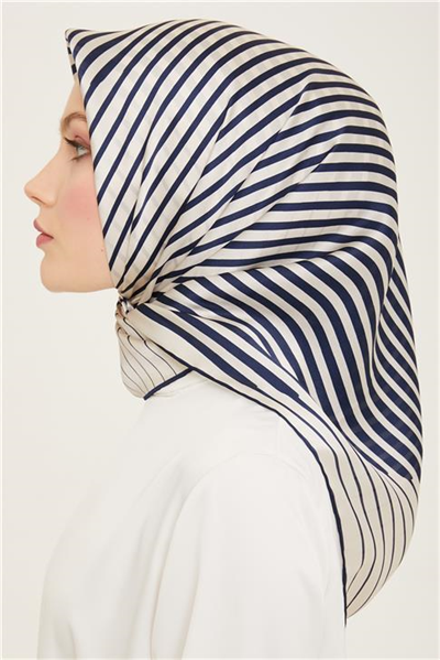 Armine Soyut Desenli Twill İpek Eşarp 24Ya9158 01