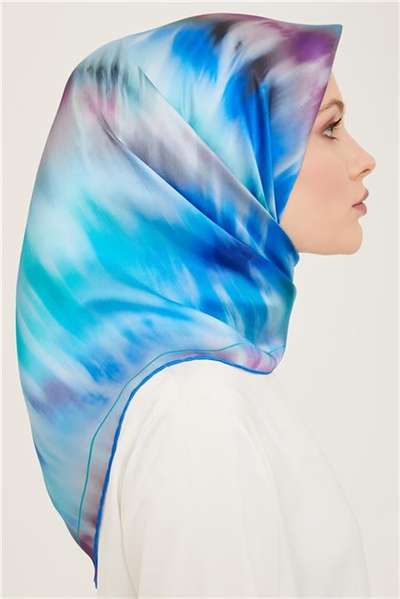 Armine Soyut Desenli Twill İpek Eşarp 24Ya9136 36 03