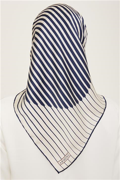 Armine Soyut Desenli Twill İpek Eşarp 24Ya9158 01