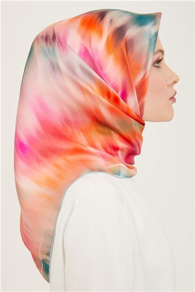 Armine Soyut Desenli Twill İpek Eşarp 24Ya9136 36 31