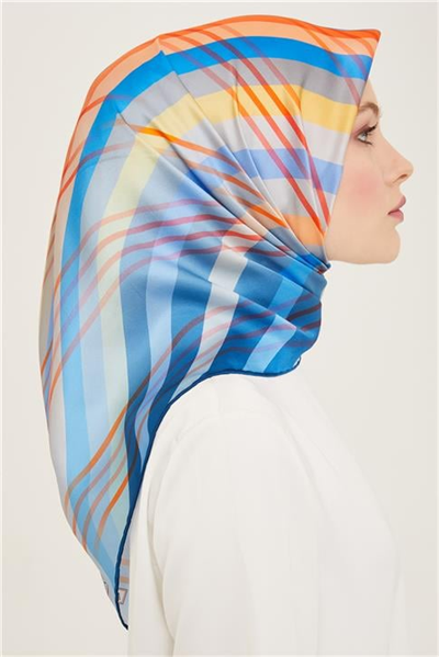 Armine Soyut Desenli Twill İpek Eşarp 24Ya9107 50 06