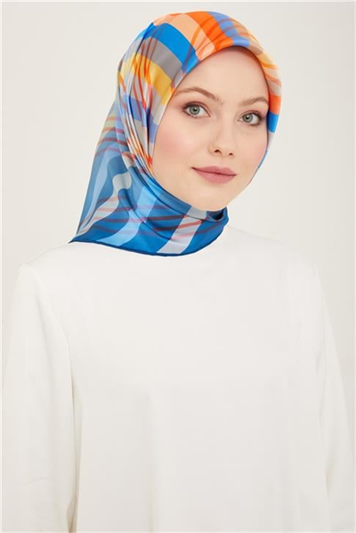 Armine Soyut Desenli Twill İpek Eşarp 24Ya9107 50 06