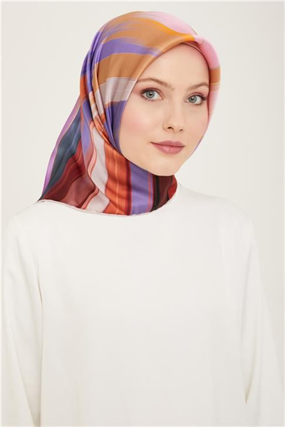 Armine Soyut Desenli Twill İpek Eşarp 24Ya9131 52 01