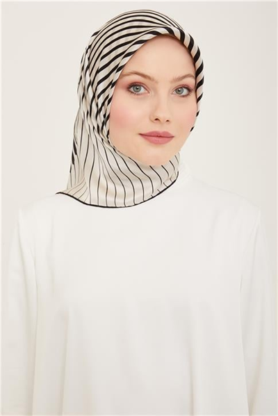 Armine Soyut Desenli Twill İpek Eşarp 24Ya9158 02