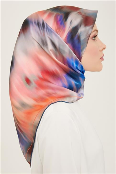Armine Soyut Desenli Twill İpek Eşarp 24Ya9136 36 83