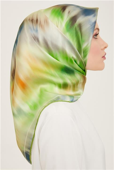 Armine Soyut Desenli Twill İpek Eşarp 24Ya9136 36 02