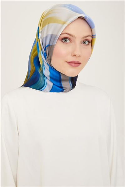 Armine Soyut Desenli Twill İpek Eşarp 24Ya9131 52 83