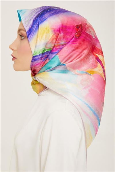 Armine Soyut Desenli Twill İpek Eşarp 24Ya9102 52 82