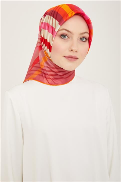 Armine Soyut Desenli Twill İpek Eşarp 24Ya9107 50 50