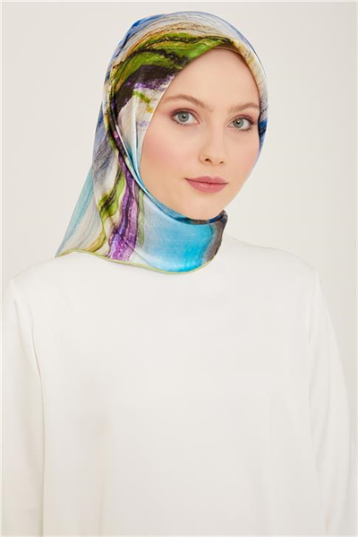 Armine Soyut Desenli Twill İpek Eşarp 24Ya9102 52 33