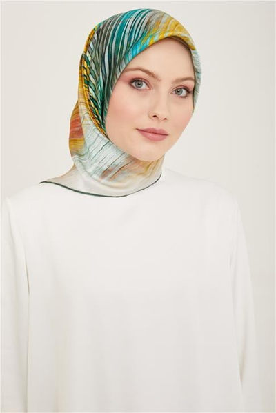 Armine Soyut Desenli Twill İpek Eşarp 24Ya9143 7 83